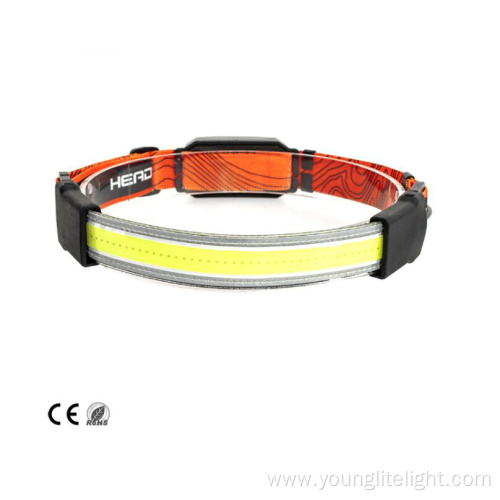 USB Rechareable Belt COB Headlamp Patch Headlamp